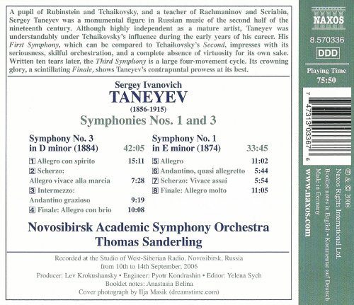 Thomas Sanderling - Taneyev: Symphonies Nos.1 & 3 (2008)