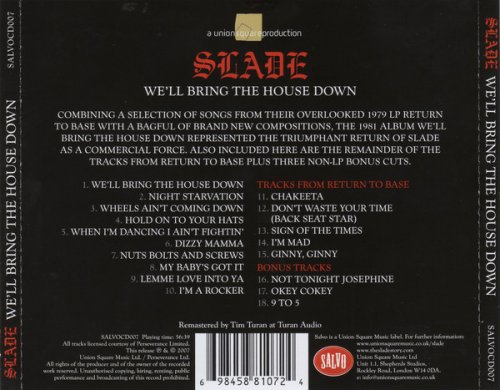 Slade - We'll Bring The House Down (Reissue, Remastered, Expanded Edition) (2007)