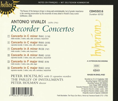 Peter Holtslag - Vivaldi: Recorder Concertos (1999) CD-Rip