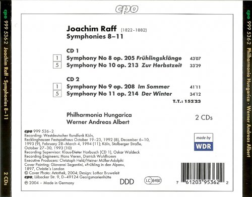 Philharmonia Hungarica, Werner Andreas Albert - Joachim Raff: Symphonies 8-11 "Four Seasons" (2004) CD-Rip