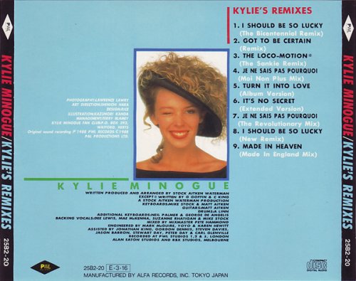 Kylie Minogue - Kylie's Remixes.(1989) (JAPAN, 25B2-20) [CD-Rip]