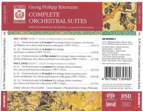 Pratum Integrum Orchestra - Telemann: Complete Orchestral Suites, Vol. 2 (2009) [SACD]