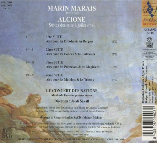 Le Concert des Nations, Jordi Savall - Marin Marais: Alcione (Suite des airs à joüer) (2014) [Hi-Res]