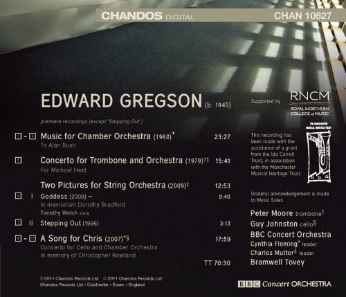 Peter Moore, Guy Johnston, BBC Concert Orchestra, Bramwell Tovey - Gregson: A Song for Chris - Trombone Concerto - Music for Chamber Orchestra - 2 Pictures (2011) [Hi-Res]