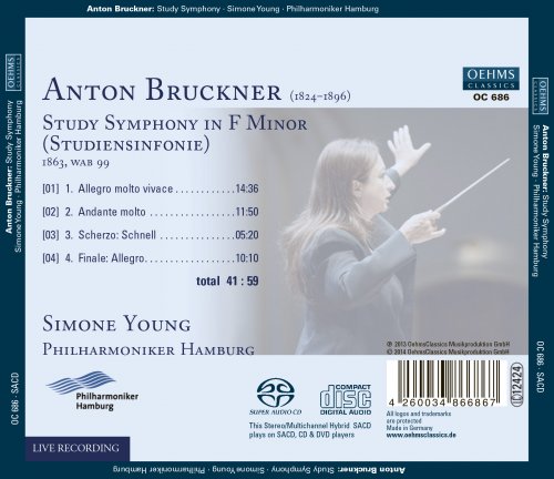 Philharmonisches Staatsorchester Hamburg, Simone Young - Bruckner: Study Symphony in F Minor, WAB 99 (2014)