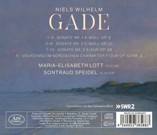 Maria-Elisabeth Lott & Sontraud Speidel - Gade: Violin Sonatas Nos. 1-3 (2021) [Hi-Res]