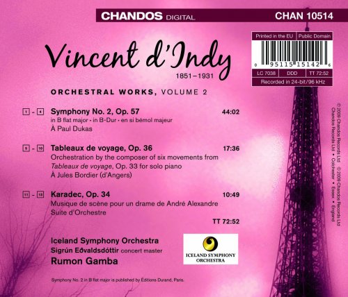 Iceland Symphony Orchestra, Rumon Gamba - Vincent d’Indy: Orchestral Works, Vol. 2 (2009) [Hi-Res]