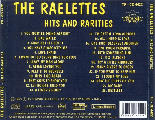 The Raelettes - Hits and Rarities (1993)