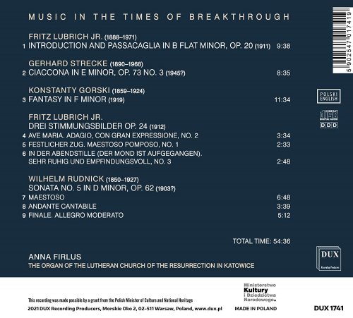 Anna Firlus - Music in the Times of Breakthrough (2021)