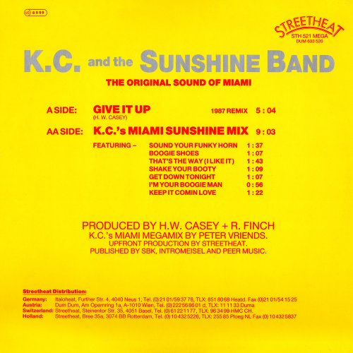 KC & The Sunshine Band - KC's Miami Sunshine Mix (Europe 12") (1987)