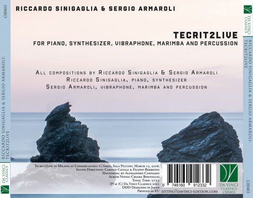 Sergio Armaroli - Armaroli, Sinigaglia: TECRIT2LIVE (For Piano, Synthesizer, Vibraphone, Marimba and Percussion) (2021)