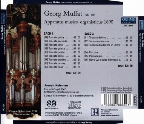 Joseph Kelemen - Muffat: Suddeutsche Orgelmeister, Vol. 2-Apparatus musico-organisticus (2005) [SACD]