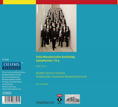 Tonkünstler-Orchester Niederösterreich, Andrés Orozco-Estrada - Mendelssohn: Symphonies Nos. 1 & 3 (2014)