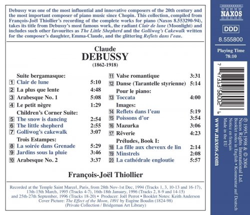 François-Joël Thiollier - Debussy: Clair de lune et d'autres favoris (2004)