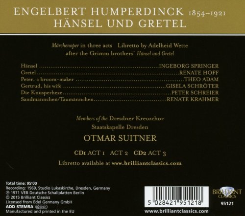Staatskapelle Dresden, Otmar Suitner - Engelbert Humperdinck: Hänsel und Gretel (2015)