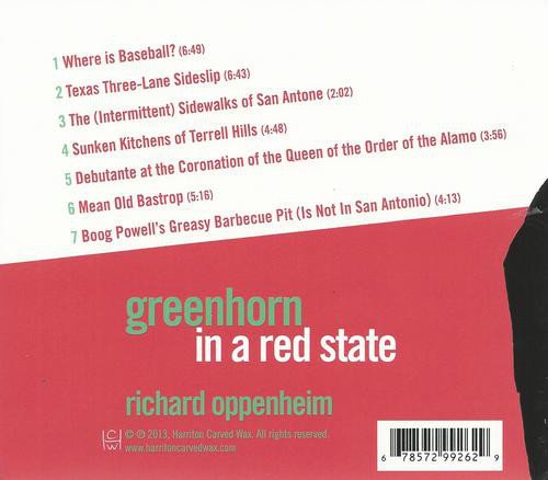 Richard Oppenheim - Greenhorn in a Red State (2014)