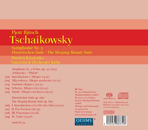 Gürzenich-Orchester Köln, Dmitri Kitajenko - Tschaikowsky: Symphonie Nr. 3 - Dornröschen-Suite (2013)