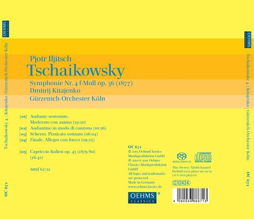 Gürzenich-Orchester Köln, Dmitrij Kitajenko - Tchaikovsky: Symphony No. 4 & Capriccio Italien (2013)