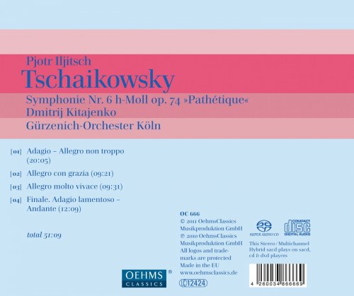 Gürzenich-Orchester Köln, Dimitri Kitajenko - Tchaikovsky: Symphony No. 6 'Pathétique' (2011)