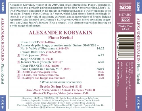 Alexander Koryakin - Franck, Debussy & Others: Piano Works (Live) (2021) [Hi-Res]