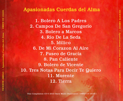 Vicente Amigo - Apasionadas Cuerdas del Alma (2015) CD-Rip