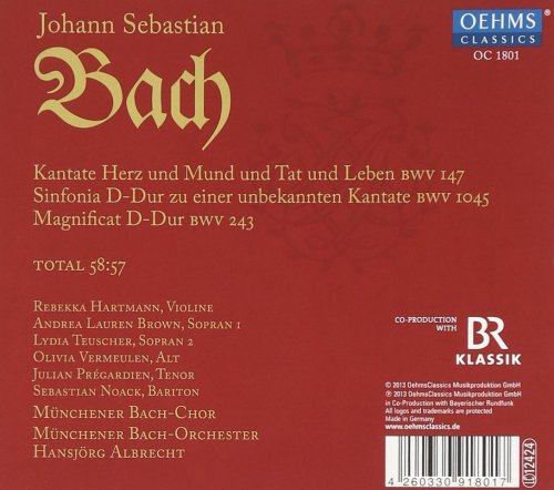 Munich Bach Choir, Munich Bach Orchestra, Hansjörg Albrecht - 60 years of the Munich Bach Choir (2014)