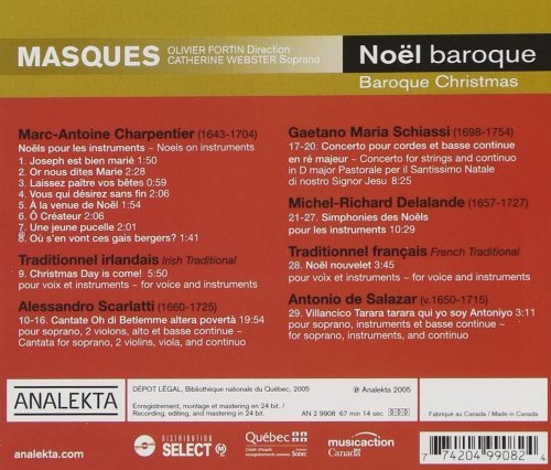 Catherine Webster, Masques, Olivier Fortin - Baroque Christmas (2005) [Hi-Res]