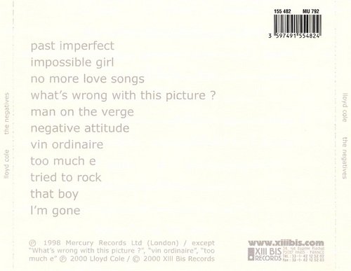 Lloyd Cole - The Negatives (2000) CD-Rip