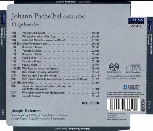 Joseph Kelemen - Johann Pachelbel: Suddeutsche Orgelmeister, Vol. 3 (2007) [SACD]