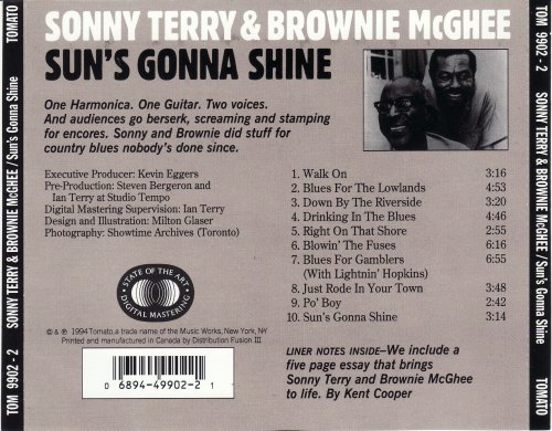 Sonny Terry & Brownie McGhee - Sun's Gonna Shine (1994)