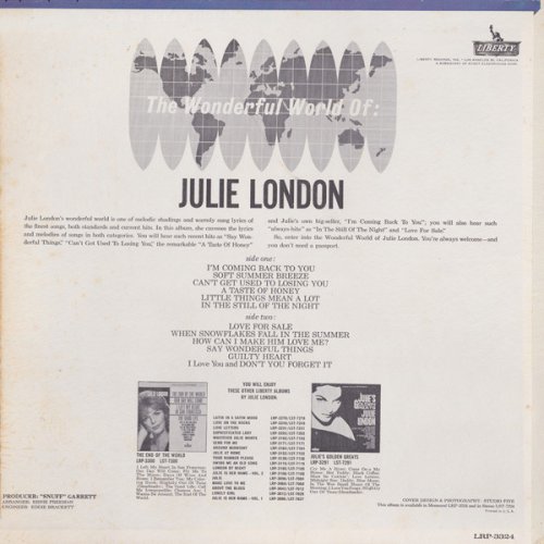 Julie London ‎– The Wonderful World Of Julie London (1963) LP