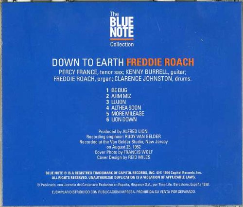 Freddie Roach - Down to Earth (1962) [1998 The Blue Note Collection]