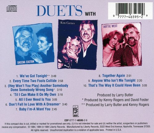 Kenny Rogers - Duets with Kim Carnes, Sheena Easton, Dottie West (1984/1994)