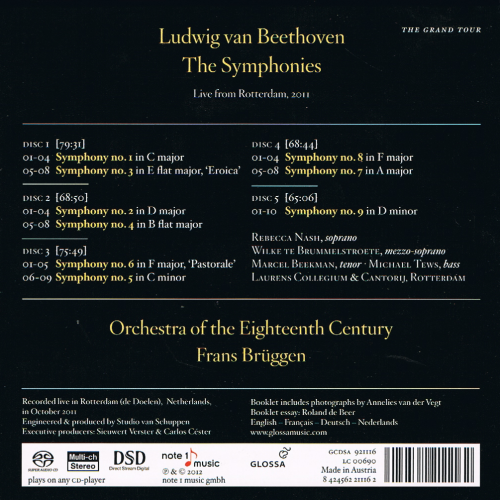 Frans Bruggen & Orchestra of the Eighteenth Century - Beethoven: Symphonies Nos. 1-9 (2012) [SACD]