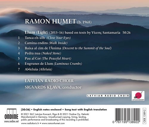 Latvian Radio Choir & Sigvards Kļava - Ramon Humet: Light (2021) [Hi-Res]