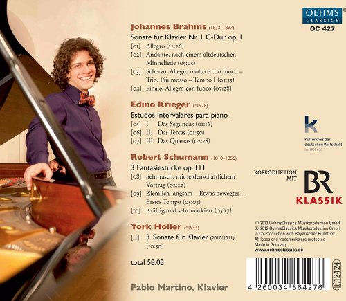 Fabio Martino - Brahms - Krieger - Schumann & Höller: Piano Works (2013)