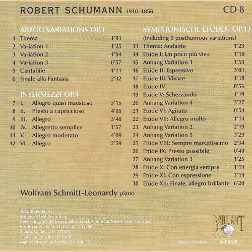 Wolfram Schmitt-Leonardy - Schumann: Abegg Variationen, Intermezzi Op. 4, Symphonische Etuden Op. 13 (2007) [SACD]