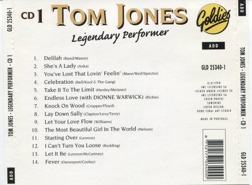 Tom Jones - Legendary Performer (3CD Box) (1999)