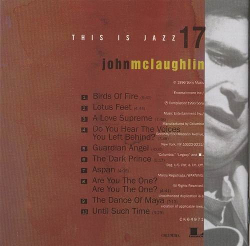 John McLaughlin - This Is Jazz (1996) CD Rip