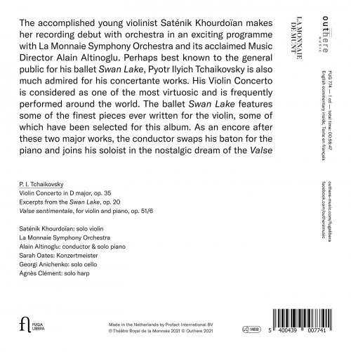 Saténik Khourdoïan, Alain Altinoglu and La Monnaie Symphony Orchestra - Tchaikovsky: Works for Violin and Orchestra (2021) [Hi-Res]