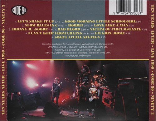 Ten Years After - Live 1990 (1993) CD-Rip