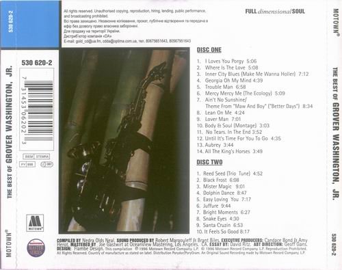 Grover Washington, Jr. - The Best Of Grover Washington, Jr. (1996) CD Rip