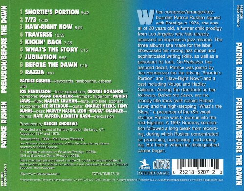 Patrice Rushen - Prelusion / Before The Dawn (1998)