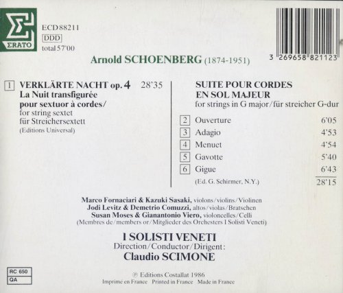 I Solisti Veneti, Claudio Scimone - Schoenberg: Verklärte Nacht, Suite für Streicher (1986) CD-Rip