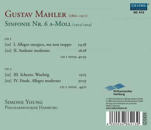 Hamburg Philharmonic Orchestra, Simone Young - Mahler: Symphony No. 6 in A minor 'Tragic' (2012)