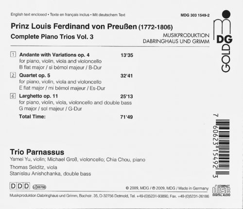 Trio Parnassus - Louis Ferdinand: Complete Piano Trios, Vol. 3 (2009) CD-Rip