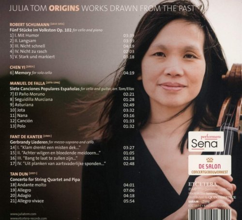 Julia Tom - Schumann & Chen Yi & De Falla & De Kanter & Tan Dun: Origins - Works Drawn from the Past (2019)