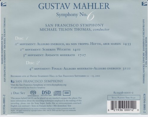 Michael Tilson Thomas, San Francisco Symphony - Mahler: Symphony No. 6 (2006) [SACD]