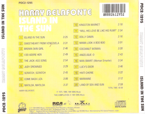 Harry Belafonte - Island in the Sun (1991)