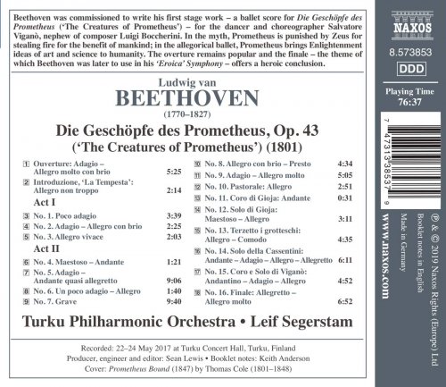 Turku Philharmonic Orchestra - Beethoven: The Creatures of Prometheus, Op. 43 (2019) CD-Rip